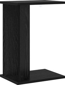 vidaXL Masă laterală Stejar Negru 35 x 25 x 50 cm Lemn compozit