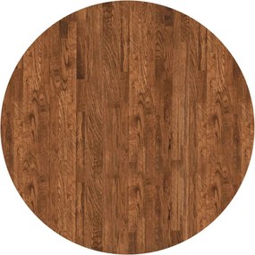 vidaXL Placă de masă Maro deschis Ø 90 x 2,5 cm Lemn de stejar masiv