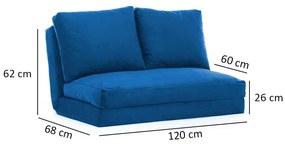 Canapea futon Tilda (Albastru). 1072564