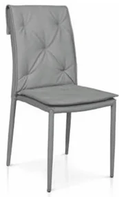 Scaun Solan, structura metalica, piele ecologica - GRI