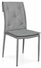Scaun Solan, structura metalica, piele ecologica - GRI