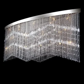 Lustra aplicata moderna cristal Bohemia, L-200cm L17 010/25/3, 3-SK, F 2 coat
