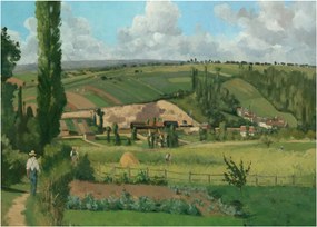 Tablou - Camille Pissarro, Landscape at Les Pâtis, Pontoise, reproducere (70x50 cm)