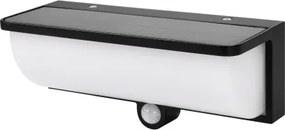 Lampă solară de perete cu LED și senzor LED/3W/3,7V IP54 1500 mAh neagră