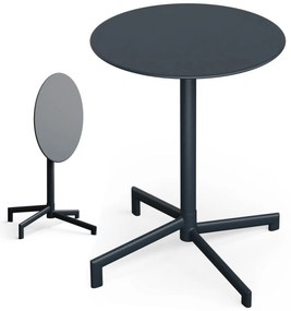 Blumfeldt UrbanEdge masă bistrot | masă în picioare | 60 cm | pliabilă | vopsită electrostatic | rezistentă la intemperii