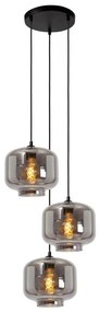 Lustră pe cablu Lucide 46413/13/65 MEDINE 3xE27/40W/230V fumuriu