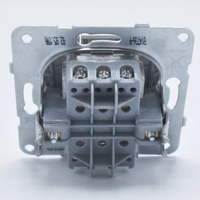 Intrerupator triplu, 10A, IP20, Argintiu, Panasonic Arkedia Slim/Karre Plus