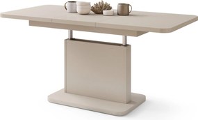 Mazzoni ASTON MINI-Z Bej (Șampanie) - MĂSUȚĂ DE CAFEA MODERNĂ EXTENSIBILĂ REGLABILĂ PE ÎNĂLȚIME MASĂ TRANSFORMABILĂ