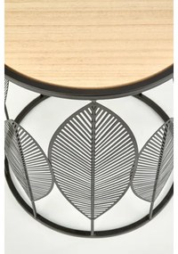 SET 2x măsuță de cafea FOLLA d. 33/40 cm negru