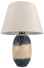 Lampă de masă RAMZES 1xE27/40W/230V bej/albastru