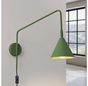 Lampă de perete Sollux SL.1700 NOX 1xE14/10W/230V verde