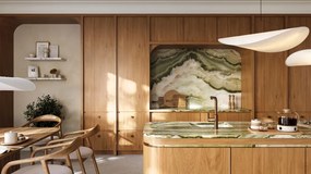 MOMI Baterie pentru bucătărie cu pipă extractibilă – Bronz Periat BKM_C73M