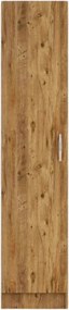 Dulap GRD0302, stejar, PAL melaminat, cu o usa, 40x47x182 cm