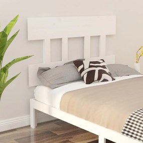vidaXL Tăblie de pat, alb, 93,5x3x81 cm, lemn masiv de pin