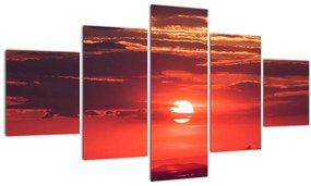 Tablou cu soarele colorat (125x70 cm), în 40 de alte dimensiuni noi