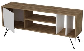 Masă TV/Dulap Mistique 140 (Nuc + Negru + Alb) . 1102364