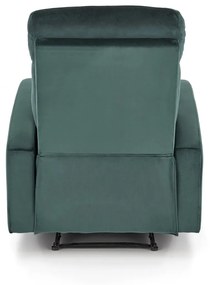 Fotoliu recliner Wonder velvet verde H98 cm