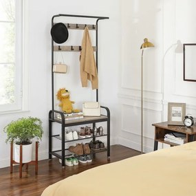 Cuier de podea NAVOR, maro/negru