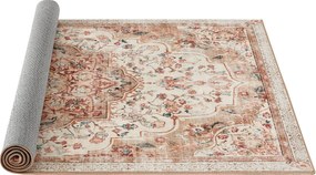 Covor antiderapant Songmics Vintage, 120x170 cm, lavabil la masina, poliester, cappuccino