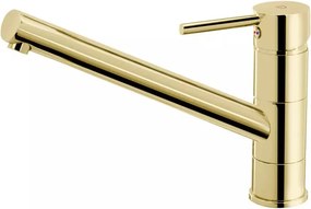 Baterie bucatarie FDesign Flusso monocomanda auriu lucios