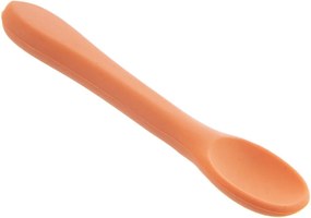 Lingură pentru copii portocalie din silicon – Orion