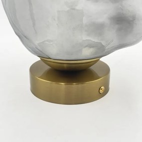 Plafonieră CRISTAL 1xE14/15W/230V alamă/negru fumuriu