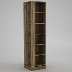 Cuier rotativ cu oglindă Roll Walnut