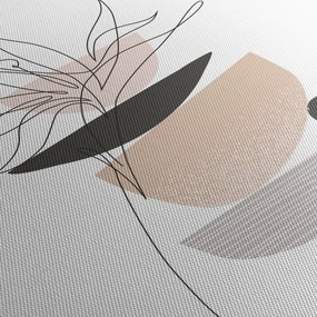 Tablou - Linie de artă flori N⁰1 (120x50 cm)