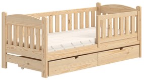 Pat pentru copii din lemn Alvins 70x140 - pin