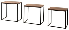 Set 3buc. măsuțe cafea Losuku 7 (Nuc) . 1094351