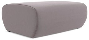 Taburet mov lavandă cu tapițerie din catifea Kapua – Makamii