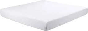 decoDoma Cearceaf cu elastic din micropluş alb 180 x 200 cm