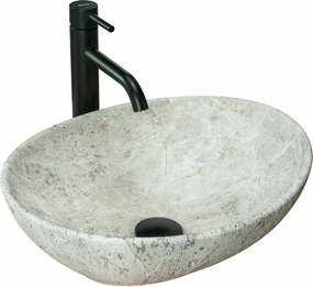 Lavoar stil piatra gri pe blat Rea Sofia Light Stone 41 cm