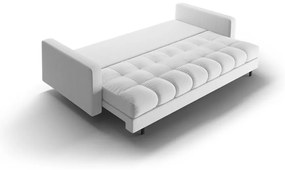 Canapea gri deschis extensibilă, cu spațiu de depozitare 222 cm Bali – Cosmopolitan Design