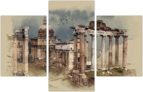 Tablou - Forumul Roman, Roma, Italia (90x60 cm)