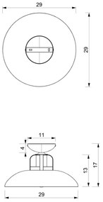 Lustră aplicată Brilagi FLAMENGO 1xE27/60W/230V alb