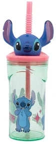 Disney Lilo și Stitch Easily Distracted Cana cu pai 3D din plastic 360 ml