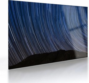 Tablou pe sticlă cu stele noaptea și cerul (70x50 cm)