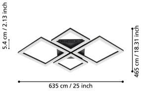 Plafonieră LED dimabilă PARANDAY-Z LED/42W/230V Eglo 900318