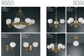 Plafoniera clasica din alama design italian 9350