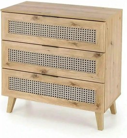 Comoda BORNEO, stejar artisan, PAL laminat, 80x40x85 cm