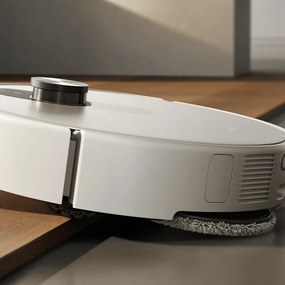 Aspirator robot Xiaomi Robot Vacuum 5 Pro EU OV21GL, 55 W, 20000 Pa, 140 min, cameră triplă AI de 5 MP cu funcție de recunoaștere, stație automată de spălare și uscare, navigație dToF retractabilă, apă la 80 °C, alb