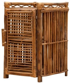 Noptiera din rattan, cu 2 rafturi, Harmonie