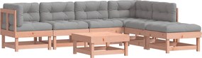 vidaXL Set mobilier de grădină cu perne, 7 piese, lemn masiv douglas