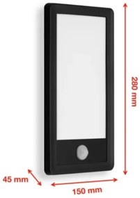 Aplică LED de exterior cu senzor LED/16W/230V IP44 Telefunken 313905TF