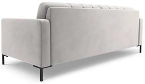 Canapea Bali 4 locuri velvet/picioare negre L217 cm