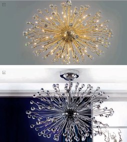 Lustra cristal Swarovski Spectra design modern de lux GALAXY 42L, 24K gold plated