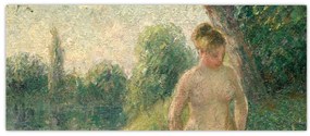 Tablou - Camille Pissarro, The Bather, reproducere (120x50 cm)