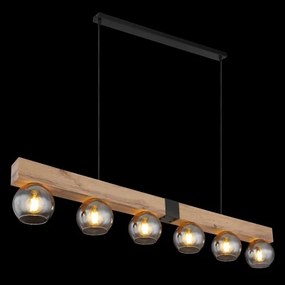Globo 15656-6H - Candelabru suspendat pe cablu MOITAS 6xE27/40W/230V