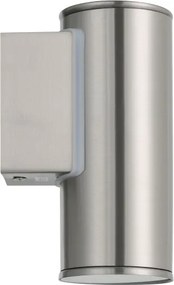 Eglo 33581 - Aplica de perete exterior LED RGBW RIGA, reglabilă, 1xGU10/5W/230V IP44, crom mat